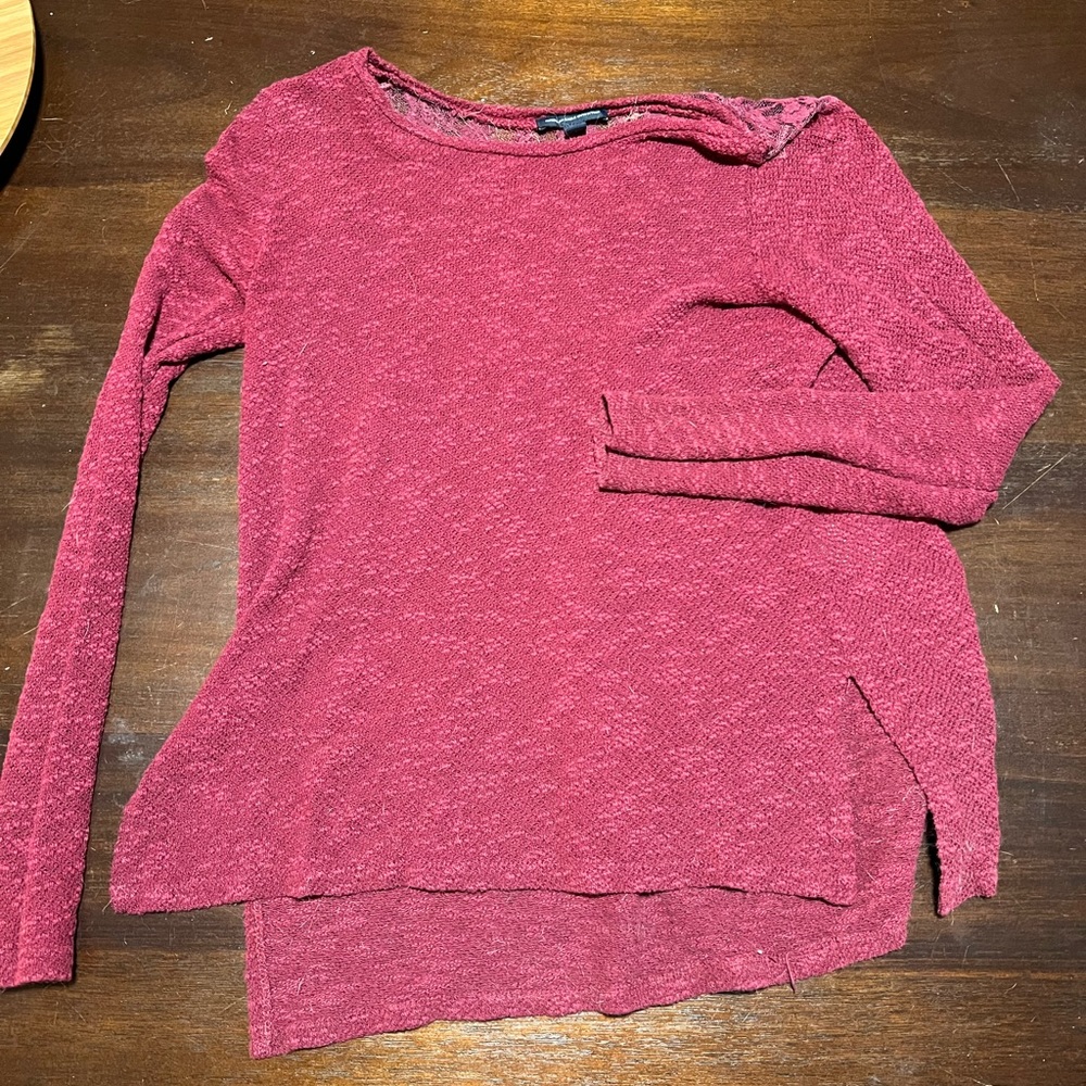 Lace Back Sweater